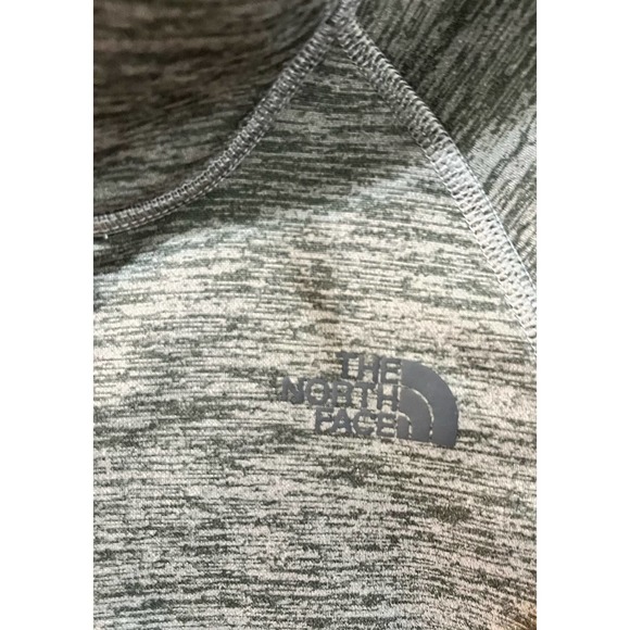 North Face Heather Gray Jacket Full Zip with Hood Size XS - Picture 3 of 5